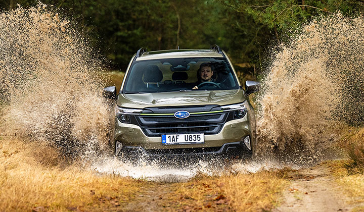 Symetrický pohon AWD s plochým motorem Boxer